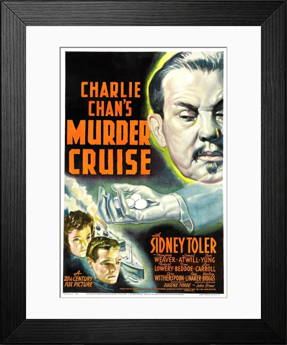 Framed Print : CHARLIE CHAN'S MURDER CRUISE, Marjorie Weaver, Robert Lowery, Sidney Toler, 1940, TM and Copyright 20th Century Fox Film Corp. All rights reserved. / courtesy Everett Collection
