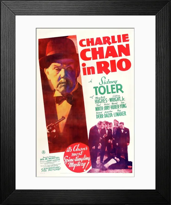 Framed Print : CHARLIE CHAN IN RIO, left: Sidney Toler, 1941, TM and Copyright 20th Century Fox Film Corp. All rights reserved. / courtesy Everett Collection