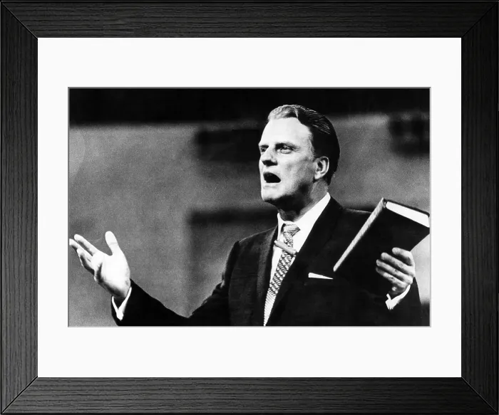 Framed Print : Evangelist, Billy Graham opens his twice-postponed Crusade For Christ at the Harris County Domed Stadium in Houston, Texas, Novermber 19, 1965 Framed Print : Evangelist, Billy Graham opens his twice-postponed Crusade For Christ at the Harris County Domed Stadium in Houston, Texas, Novermber 19, 1965
