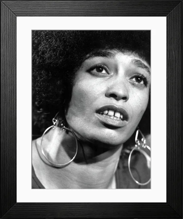 Framed Print : Angela Davis circa 1972.. Courtesy: CSU Archives / Everett Collection Framed Print : Angela Davis circa 1972.. Courtesy: CSU Archives / Everett Collection