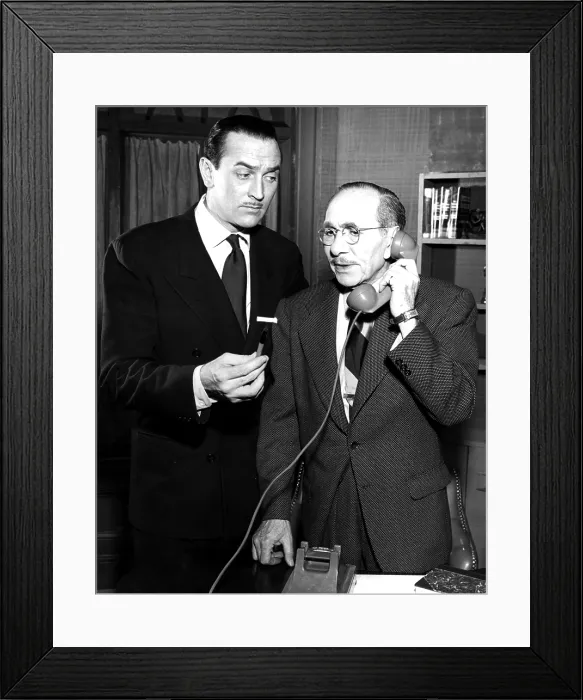 Framed Print : THE ADVENTURES OF ELLERY QUEEN, Lee Bowman, Florenz Ames, 1950-52. Courtesy: CSU Archives  /  Everett Collection