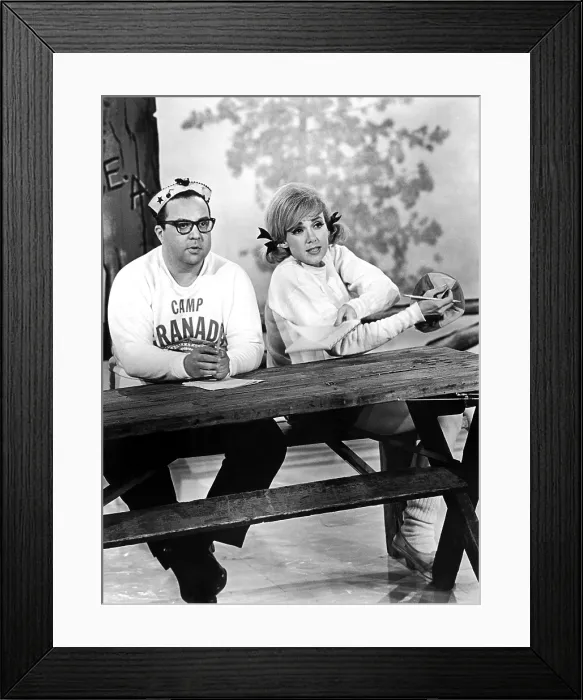 Framed Print : HERE'S EDIE, Allan Sherman, Edie Adams, (aired 11 / 17 / 63), 1963-64. Courtesy: CSU Archives / Everett Collection Framed Print : HERE'S EDIE, Allan Sherman, Edie Adams, (aired 11 / 17 / 63), 1963-64. Courtesy: CSU Archives / Everett Collection