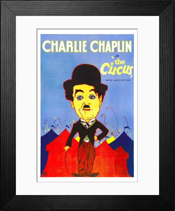 Framed Print : THE CIRCUS, Charlie Chaplin, 1928