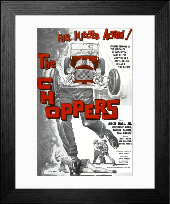 Framed Print : THE CHOPPERS, poster art, 1961 Framed Print : THE CHOPPERS, poster art, 1961