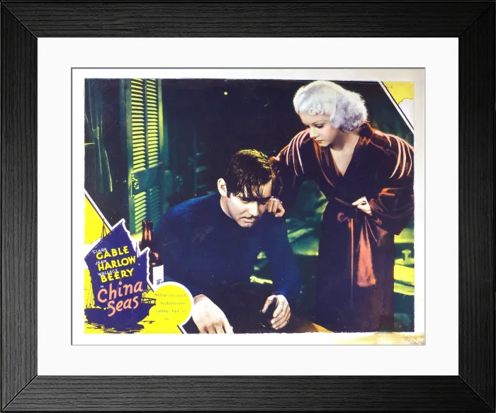 Framed Print : CHINA SEAS, from left: Clark Gable, Jean Harlow, 1935 Framed Print : CHINA SEAS, from left: Clark Gable, Jean Harlow, 1935