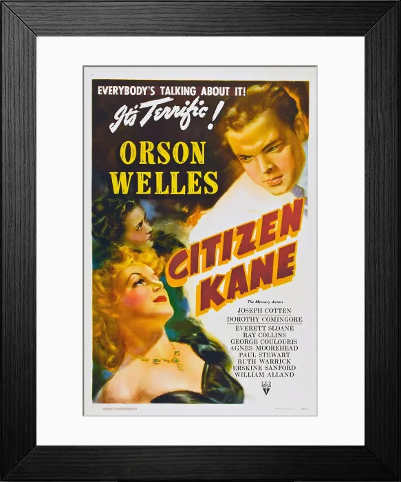 Framed Print : CITIZEN KANE, Orson Welles, 1941