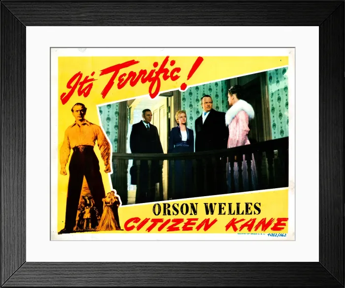 Framed Print : CITIZEN KANE, left, Ray Collins, Dorothy Comingore, Orson Welles, Ruth Warrick, 1941