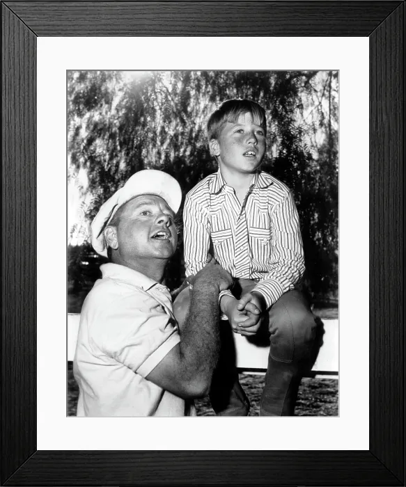 Framed Print : GENERAL ELECTRIC THEATER, (episode: The Money Driver, 1960), Mickey Rooney, Teddy Rooney, 1953-62. Courtesy: CSU Archives  /  Everett Collection