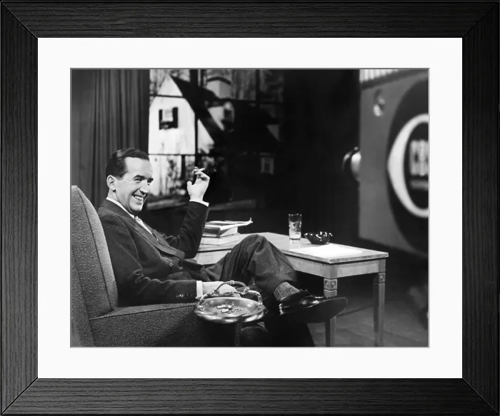 Framed Print : PERSON TO PERSON, Edward R. Murrow, (1954), 1953-61 Framed Print : PERSON TO PERSON, Edward R. Murrow, (1954), 1953-61
