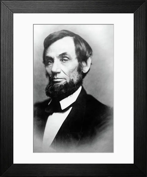 Framed Print : EV1829 - ABRAHAM LINCOLN. Courtesy: CSU Archives  /  Everett Collection