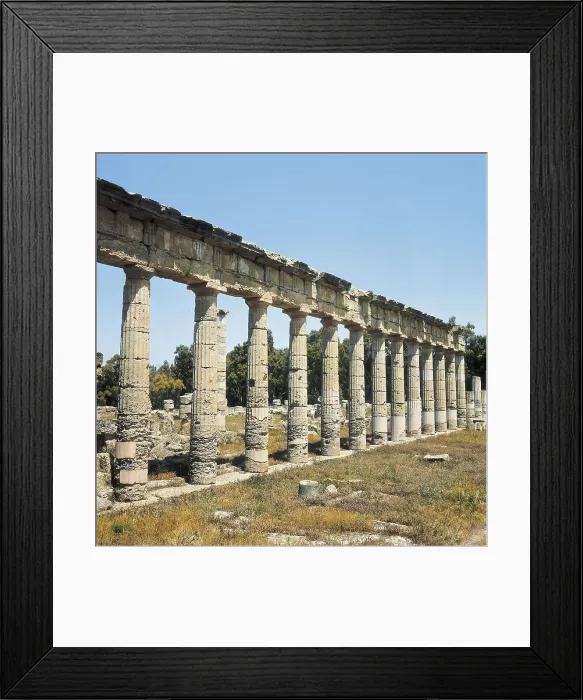 Framed Print : LIBYA. AKHDAR. Shahhat. Cyrene. Roman forum. Colonnade. Roman art. Architecture. AISA / Everett Collection**US SALES ONLY**