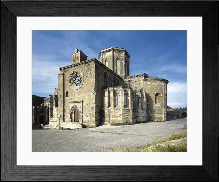 Framed Print : COMA, Pere de (13th c.). Old Lleida Cathedral. 1213-16th c. SPAIN. CATALONIA. Lerida. Seu Vella or Old Cathedral. Gothic art. ; Romanesque art. Architecture