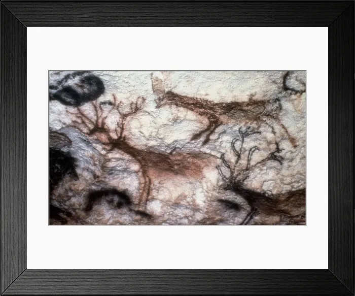 Framed Print : FRANCE. Montignac. The Cave of Lascaux. Hall of the Bulls. Group of reindeers. Upper Paleolithic. Magdalenian. Cave. AISA / Everett Collection**US SALES ONLY** Framed Print : FRANCE. Montignac. The Cave of Lascaux. Hall of the Bulls. Group of reindeers. Upper Paleolithic. Magdalenian. Cave. AISA / Everett Collection**US SALES ONLY**