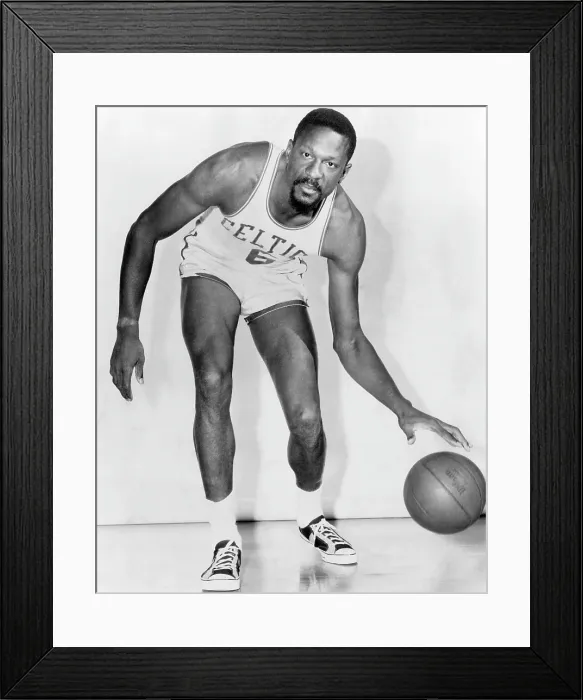 Framed Print : Bill Russell, American basketball player who played for the Boston Celtics, circa 1960s. Courtesy: CSU Archives / Everett Collection