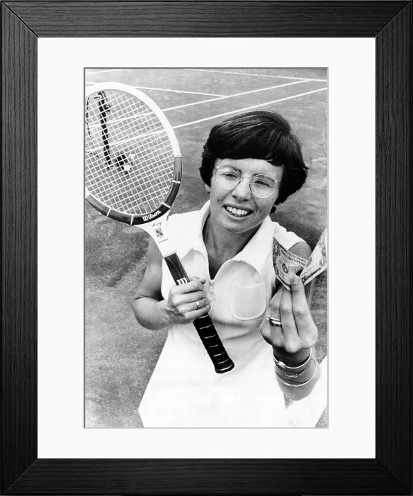 Framed Print : Billie Jean King, Houston, Texas, September 23, 1970.. Courtesy: CSU Archives / Everett Collection Framed Print : Billie Jean King, Houston, Texas, September 23, 1970.. Courtesy: CSU Archives / Everett Collection