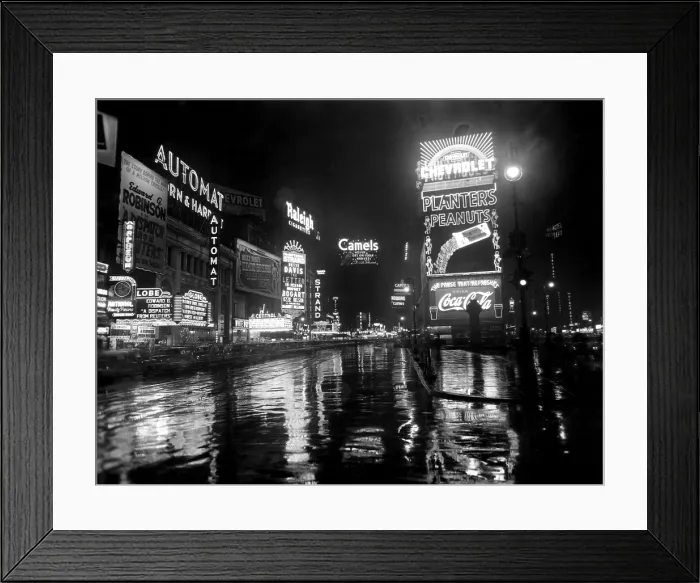 Framed Print : EV1975 - Broadway and Times Square, New York, NY, circa 1941. Courtesy: CSU Archives / Everett Collection Framed Print : EV1975 - Broadway and Times Square, New York, NY, circa 1941. Courtesy: CSU Archives / Everett Collection