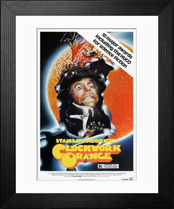 Framed Print : A CLOCKWORK ORANGE, Malcolm McDowell, (1982 reissue poster art), 1971 Framed Print : A CLOCKWORK ORANGE, Malcolm McDowell, (1982 reissue poster art), 1971