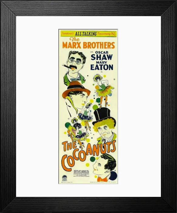Framed Print : THE COCOANUTS, The Marx Brothers from top left: Groucho Marx, Chico Marx, Harpo Marx, Zeppo Marx, 1929