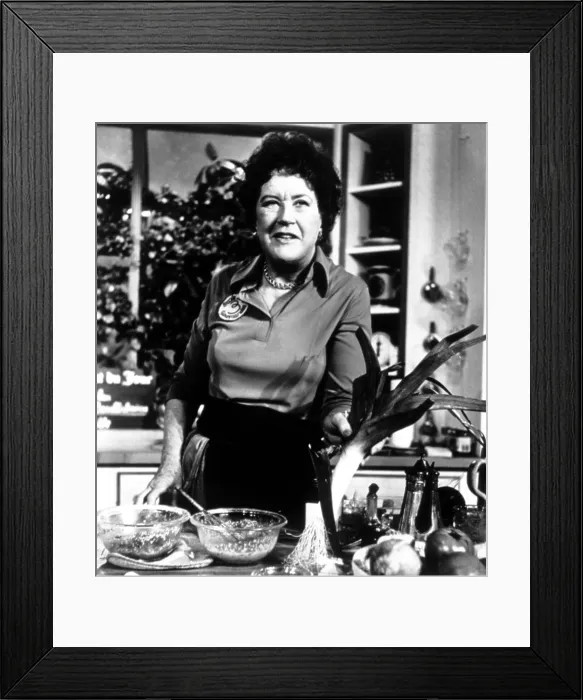 Framed Print : JULIA CHILD AND COMPANY, Julia Child, 1978-79. Courtesy: CSU Archives  /  Everett Collection