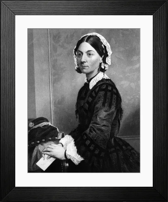 Framed Print : EV1828 - Florence Nightingale, c. 1850s. Courtesy: CSU Archives  /  Everett Collection