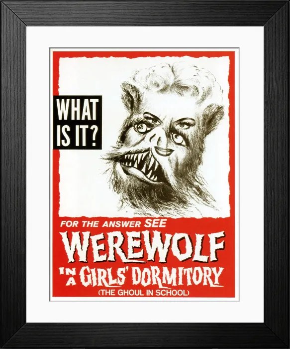 Framed Print : WEREWOLF IN A GIRLS DORMITORY, (aka LYCANTHROPUS), 1961