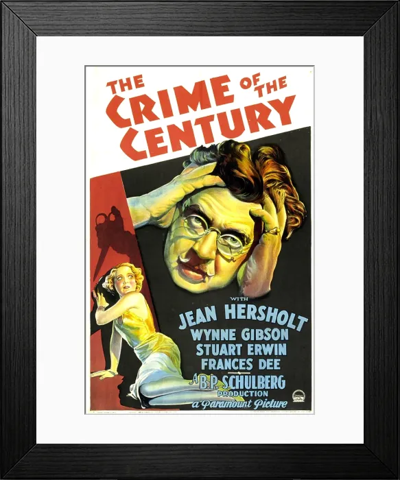 Framed Print : THE CRIME OF THE CENTURY, bottom left: Frances Dee, right: Jean Hersholt, 1933