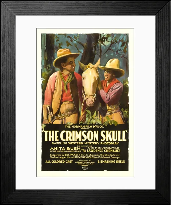 Framed Print : CRIMSON SKULL, left to right: Lawrence Chenault, Anita Bush, 1921 Framed Print : CRIMSON SKULL, left to right: Lawrence Chenault, Anita Bush, 1921