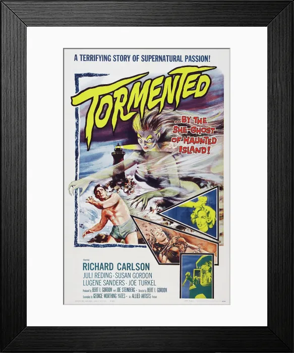 Framed Print : TORMENTED, US poster art, Richard Carlson, Juli Reding, 1960 Framed Print : TORMENTED, US poster art, Richard Carlson, Juli Reding, 1960