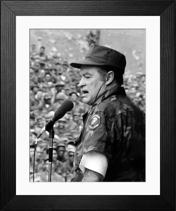 Framed Print : Bob Hope, entertaining the troops in Vietnam, ca. late 1960s