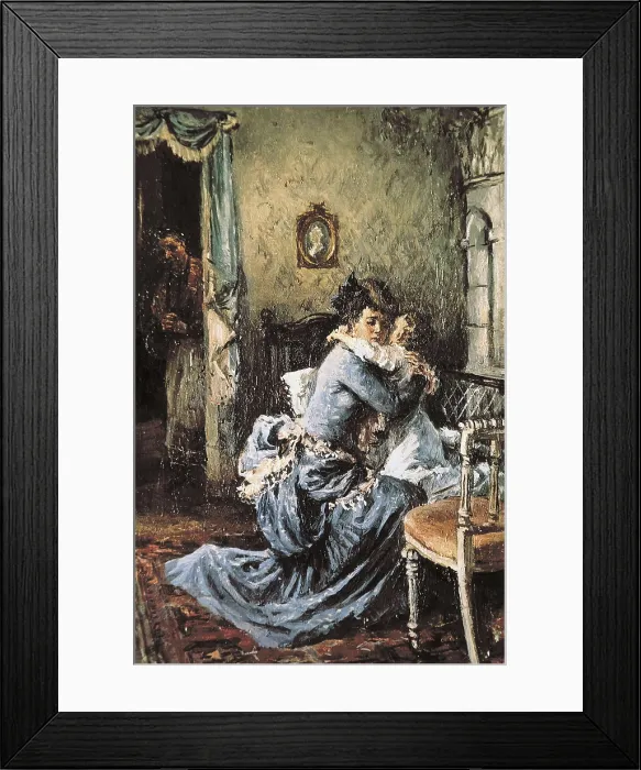 Framed Print : VENETSIANOV, Aleksey Gabrilovitch (1780-1847). Encounter of Anna with her son. 1950-1954. Illustration of Leo Tolstoy's 'Anna Karenina'. Oil on canvas Framed Print : VENETSIANOV, Aleksey Gabrilovitch (1780-1847). Encounter of Anna with her son. 1950-1954. Illustration of Leo Tolstoy's 'Anna Karenina'. Oil on canvas