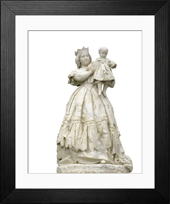 Framed Print : VALLMITJANA I BARBANY, Agapit (1830-1905). Isabel II presents Alfonso XII. 1860. SPAIN. Barcelona. Pedralbes Palace. Sculpture on marble. AISA / Everett Collection**US SALES ONLY** Framed Print : VALLMITJANA I BARBANY, Agapit (1830-1905). Isabel II presents Alfonso XII. 1860. SPAIN. Barcelona. Pedralbes Palace. Sculpture on marble. AISA / Everett Collection**US SALES ONLY**