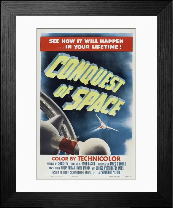 Framed Print : CONQUEST OF SPACE, US poster art, 1955