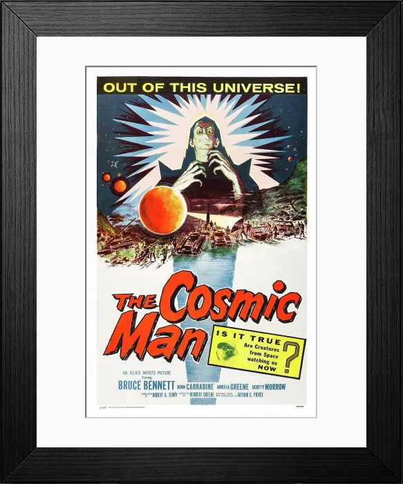 Framed Print : THE COSMIC MAN, US poster art, 1959