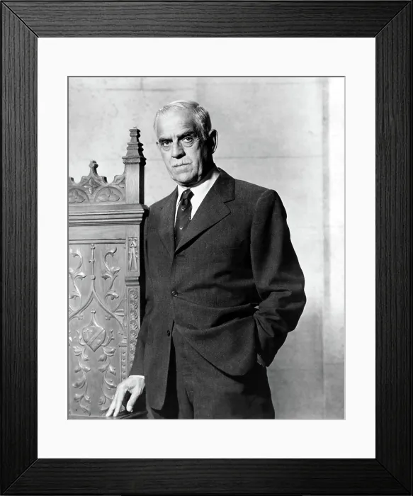 Framed Print : BORIS KARLOFF Framed Print : BORIS KARLOFF