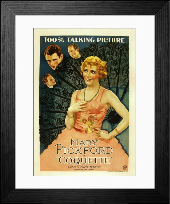 Framed Print : COQUETTE, top from left: Matt Moore, Johnny Mack Brown, bottom right: Mary Pickford, 1929 Framed Print : COQUETTE, top from left: Matt Moore, Johnny Mack Brown, bottom right: Mary Pickford, 1929