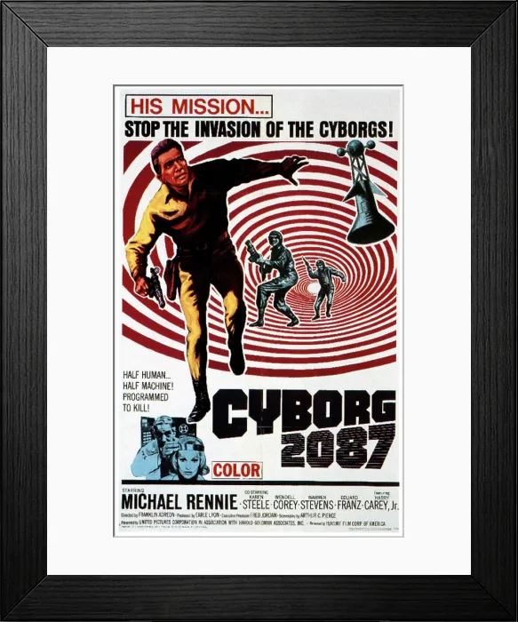 Framed Print : CYBORG 2087, Michael Rennie, 1966