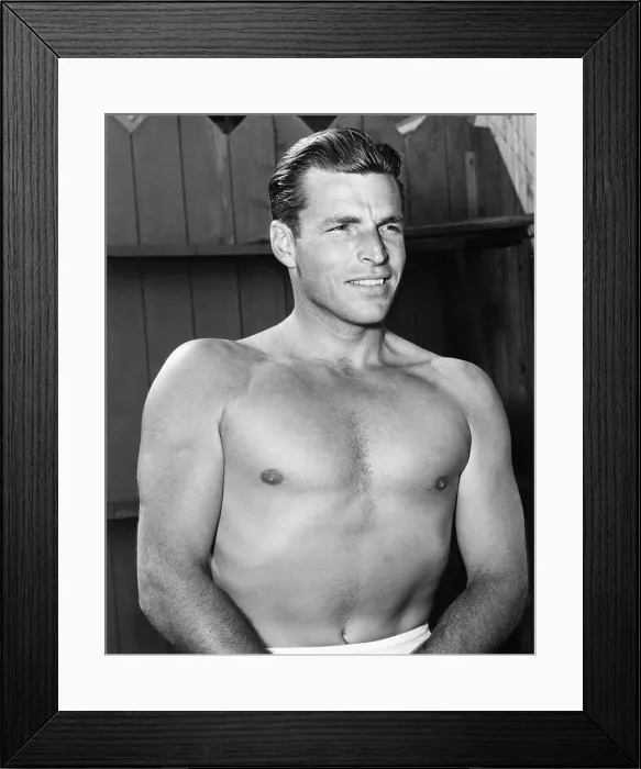 Framed Print : Buster Crabbe in Billy Rose's Aquacade, May 22, 1940. ph: Al Aumuller
