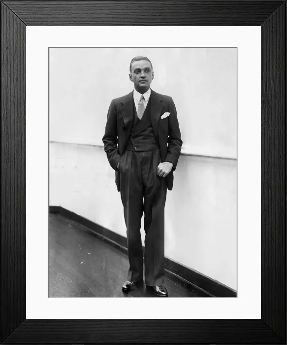 Framed Print : American millionaire, Marshall Field III, (grandson of Marshall Field founder of Chicago-based Marshall Field and Company department stores), ca. 1930
