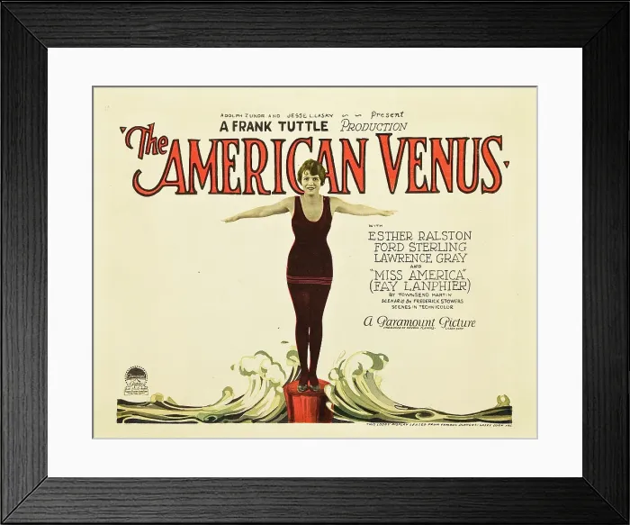 Framed Print : THE AMERICAN VENUS, Esther Ralston, 1926