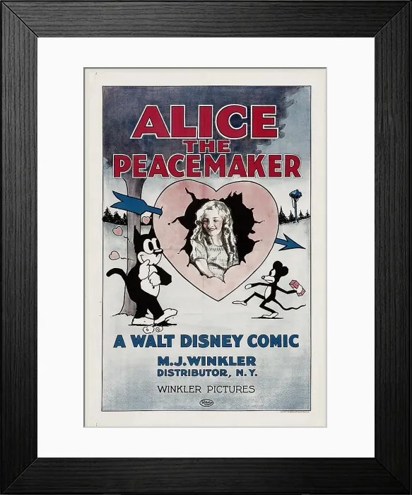Framed Print : ALICE THE PEACEMAKER, center: Virginia Davis, 1924 Framed Print : ALICE THE PEACEMAKER, center: Virginia Davis, 1924