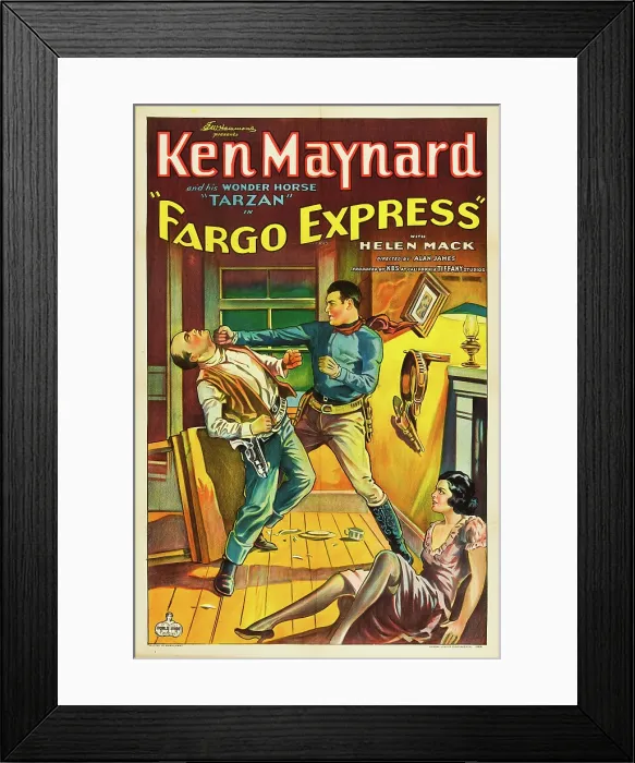 Framed Print : FARGO EXPRESS, right: Ken Maynard, 1933 Framed Print : FARGO EXPRESS, right: Ken Maynard, 1933