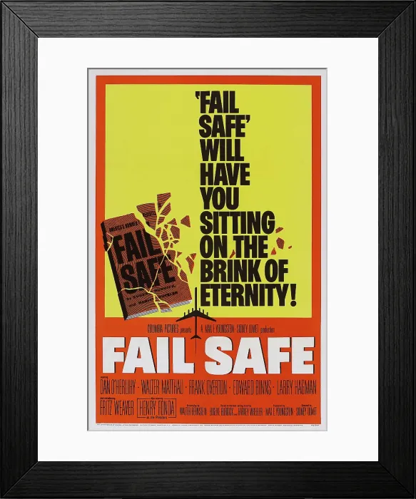 Framed Print : FAIL-SAFE, (aka FAIL SAFE), US poster art, 1964 Framed Print : FAIL-SAFE, (aka FAIL SAFE), US poster art, 1964