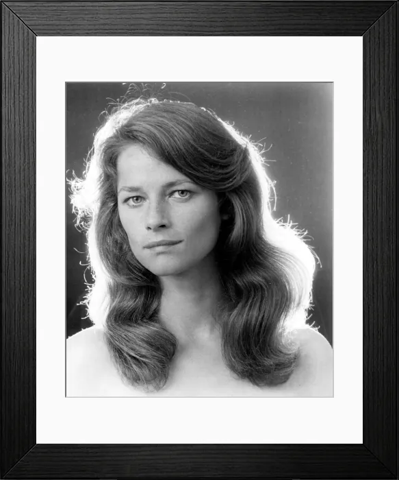 Framed Print : Charlotte Rampling, 1972 Framed Print : Charlotte Rampling, 1972