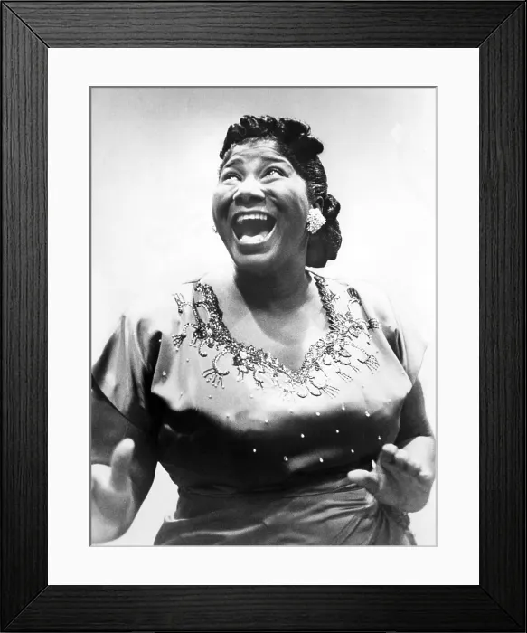 Framed Print : American gospel singer Mahalia Jackson, (1912-1972), c. 1950's.. Courtesy: CSU Archives  /  Everett Collection