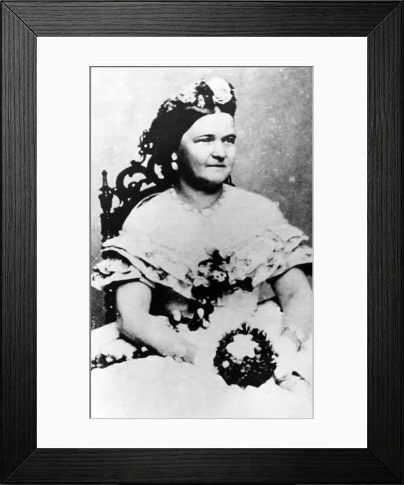 Framed Print : Mary Todd Lincoln, c. 1860s.. Courtesy: CSU Archives / Everett Collection Framed Print : Mary Todd Lincoln, c. 1860s.. Courtesy: CSU Archives / Everett Collection