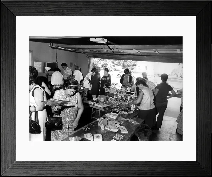 Framed Print : Flea Market, June, 1973.. Courtesy: CSU Archives  /  Everett Collection