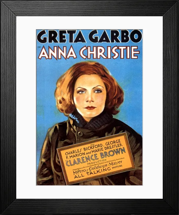 Framed Print : ANNA CHRISTIE, Greta Garbo, 1930