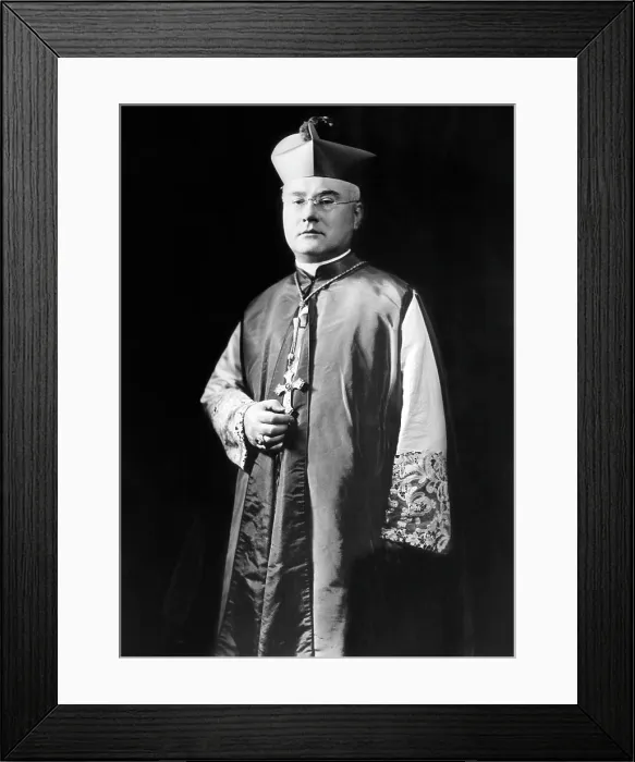 Framed Print : Francis Cardinal Spellman, (1889-1967), Archbishop of New York, 1939.. Courtesy: CSU Archives  /  Everett Collection