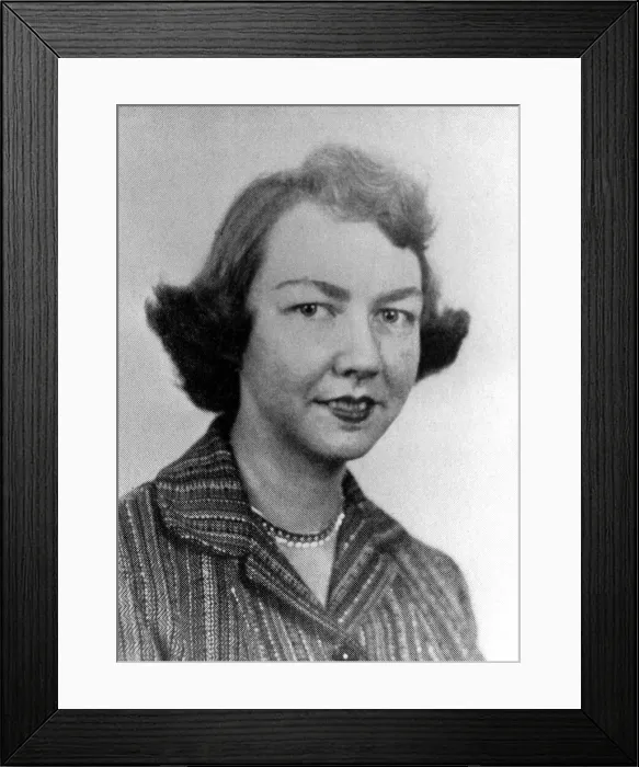 Framed Print : Flannery O'Connor, 1950s.. Courtesy: CSU Archives / Everett Collection Framed Print : Flannery O'Connor, 1950s.. Courtesy: CSU Archives / Everett Collection