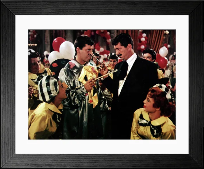 Framed Print : ARTISTS AND MODELS, Jerry Lewis, Dean Martin, 1955